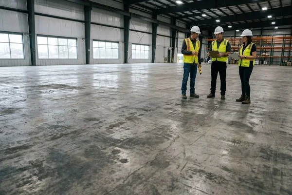 Decorative Quartz, Metallic Epoxy & Commercial Floor Systems Grand Rapids before