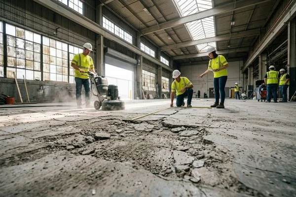 Epoxy & Urethane Flooring Grand Rapids before