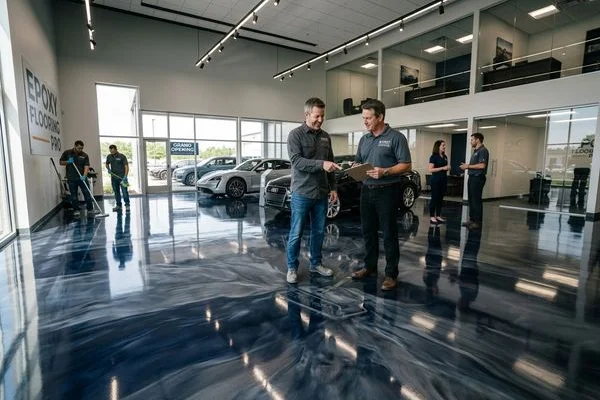 Decorative Quartz, Metallic Epoxy & Commercial Floor Systems Grand Rapids project 1