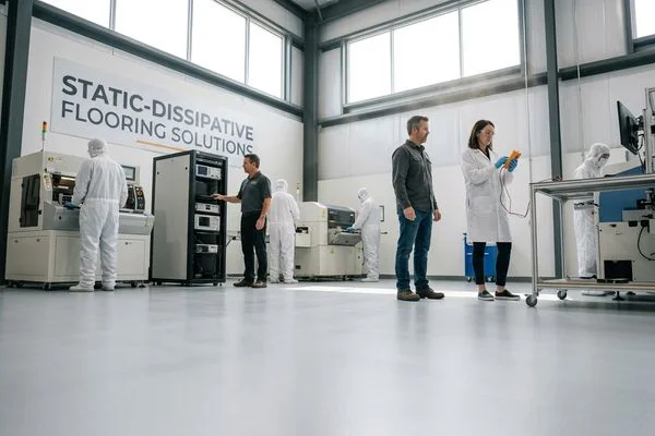 Electrostatic Dissipative & Conductive Floor Systems Grand Rapids project 3