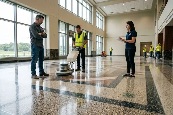 Decorative Quartz, Metallic Epoxy & Commercial Floor Systems Grand Rapids project 4