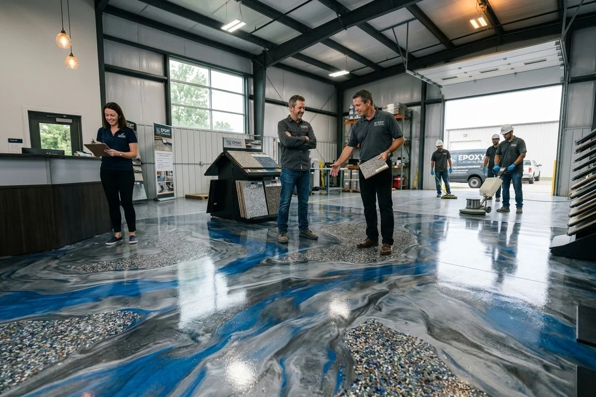Decorative Quartz, Metallic Epoxy & Commercial Floor Systems Grand Rapids