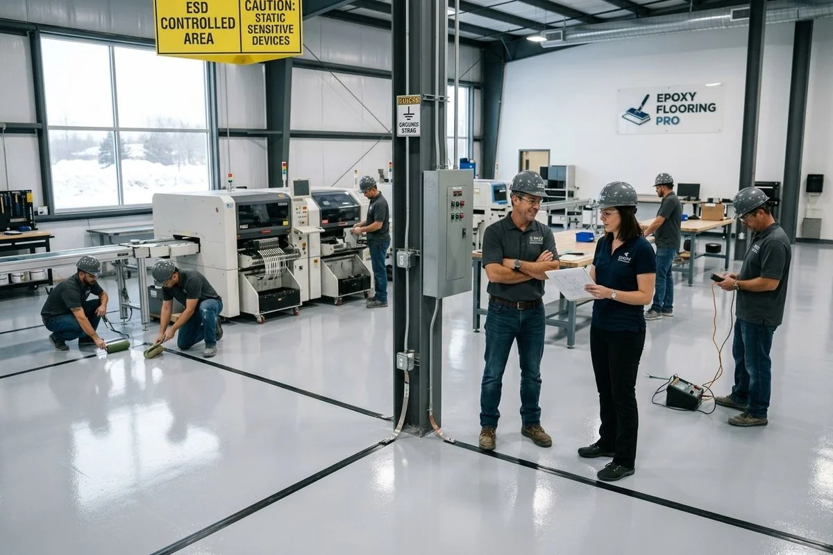 Electrostatic Dissipative & Conductive Floor Systems Grand Rapids